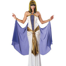 Костюм египетской богини, красивой королевы Нила, Клеопатры, Женский маскарадный костюм для Хэллоуина, карнавальный костюм для Хэллоуина 2024 - купить недорого