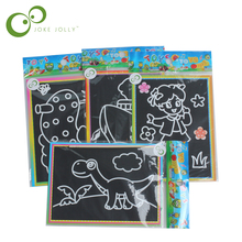 10 pcs 13x 9.8cm Scratch Art Paper Magic Painting Paper with Drawing Stick For Kids Toy Colorful Drawing Toys 2024 - buy cheap