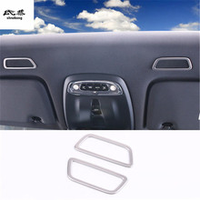 Free shipping 2pcs/lot Stainless steel front car Roof speaker decoration cover for 2018 2019 VOLVO XC60 car accessories 2024 - buy cheap