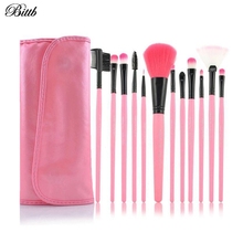 Bittb 12Ps Makeup Brushes Tools Kabuki Blush Powder Foundation Make Up Set Concealer Eyebrow Eyeshadow Brush Maquiagem 2024 - buy cheap