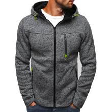 SHUJIN Men Sports Hoodies Casual Wear Zipper Fashion Tide Jacquard Hoodies Fleece Jacket Sweatshirts Autumn Winter Sweatshirt 2024 - buy cheap
