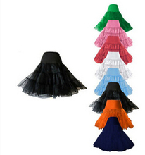 Free shipping 26" 50s Retro Underskirt Swing Vintage Petticoat Fancy Net Skirt Rockabilly Tutu many colors S/M L/XL 2XL 4XL 6XL 2024 - buy cheap