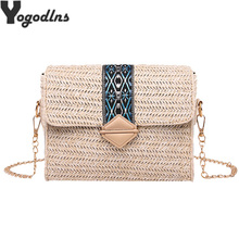 Feminine Bolsos Mujor Small Straw Bag Women Wicker Rattan Bag Female Summer Woven Crossbody Bags Ladies Handmade Woven Handbag 2024 - buy cheap