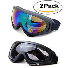 2pcs/lot Ski goggles Anti-fog Winter skiing Adjustable snow goggles snowboard goggles 100% Anti-UV Skate Glasses for Adult Kids 2024 - buy cheap