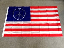 Johnin 90*150cm eua eua bandeira americana da paz para a decoração 2024 - compre barato