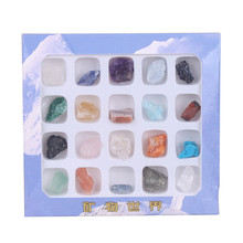 Pedras preciosas para decoração de casa, 20 velas coloridas de flauta irregular de ágata, pedra de cristal natural, conjunto de mineral 2024 - compre barato