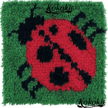 Crocheting Kit Rug Yarn pillowcase cross stitch kits embroidery needlework sets Latch Hook Beetle carpet printed Cushion Mat 2024 - buy cheap