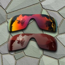 Rojo violeta y de bronce marrón gafas de sol polarizadas lentes Oakley Batwolf 2024 - compra barato