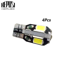 4pcs T10 8SMD 5630 LED Car Light Canbus NO OBC ERROR Auto Wedge Lamp W5W 8 SMD 5730 Led Parking Bulb 12V white warm 2024 - buy cheap