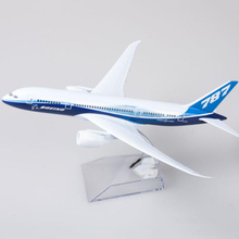 18 cm 1:300 escala boeing787 companhia aérea modelo liga collectible exibir brinquedo avião B-787 aeronaves coleção crianças presentes 2024 - compre barato