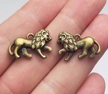 15pcs/lot--15x22mm, Antique bronze plated lion charms,DIY supplies, Jewelry accessories 2024 - buy cheap