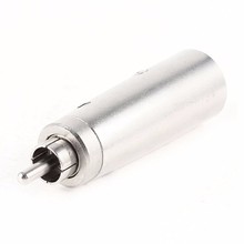 20pcs Silver Tone RCA Male Plug to 3 Pin XLR Male Audio Signal Converter Adapter connector 2024 - buy cheap