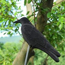 Black Plastic Crow Hunting Decoys Garden Bird Deter Scarer Scarecrow Mice Pest Control Deterrent Repeller Decor For Bird Control 2024 - buy cheap