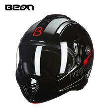 BEON 180 Motorcycle Flip up Helmet ATV MTB Dirt bike off road racing helmet casque casco Four season Moto FASHION HELMETS 2024 - buy cheap