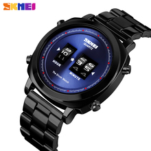 SKMEI Brand Luxury Stainless Steel Male Wristwatches Fashion Sports Waterproof Creative Quartz Mens Watches Relogio Masculino 2024 - buy cheap