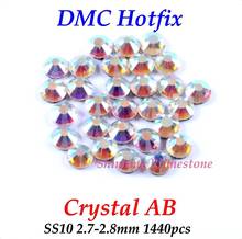 DMC Crystal AB SS10 2,7-2,8 мм Стекло кристаллы исправления горный хрусталь на стразами Блестящие DIY мешок одежды с клеем 2024 - купить недорого