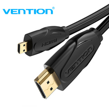 Vention-Cable Micro HDMI a HDMI chapado en oro, 1,4 V, 3D, 1m, 1,5 m, 2m, adaptador de Cable HDMI de alta calidad para tableta, cámara HDTV, nuevo 2024 - compra barato