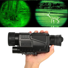 Night Vision Monocular Hunting Scope Rechargeable 5X40 HD BAK4 Adjustable Focus 200m infrared camera Digital Video Record Device 2024 - buy cheap