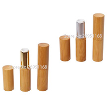 20pcs 12.1mm Natural Bamboo Lipstick Tube DIY Empty Lip Balm Cosmetic Packaging Container 4.5g Lip Gloss Pipe Shell Top Quality 2024 - buy cheap