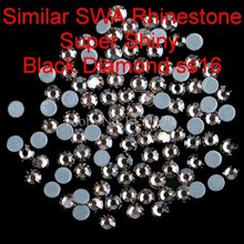 Top Quality! Black Diamond Hotfix Rhinestones SS6 SS10 SS16 SS20 SS30 Flatback Diamond Hot Fix Strass Crystals With Glue 2024 - buy cheap