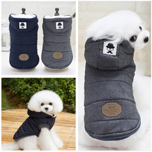 Cotton Pet Dog Clothes for Small Dogs Winter Warm Dog Hooded Coat Jackets Chihuahua Pug Outfits Puppy Cat Clothing Pets Products 2024 - buy cheap
