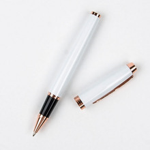 Luxury Metal gray Ballpoint pen Rollerball Rose gold clip stylo Popular Office Writing Stationery high quality pen 2024 - buy cheap