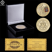 USA 82nd Airborne Division Gold Military Challenge Coins Custom Souvenir Coin W/ High-end Box Display 2024 - buy cheap