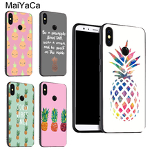 Luxury Pineapple Watercolor For POCO X3 F2 Case For Redmi Note 9 Pro 8 7 8T 9S 9A 9C For Mi Note 10 Lite 9T A3 Coque 2024 - buy cheap