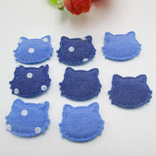 50pcs/lot 3cm cat Kawaii Kids Patch, padded applique for Decoration, Clothing, DIY, Baby Garment Accessorie 2024 - buy cheap