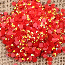 2 MM 3 MM 4 MM 5 MM 6 MM DIY Bling Red Jelly AB cor Strass Resina Artesanato Natator Resina Pedra Vestuário & Nail Arts decoração 2024 - compre barato