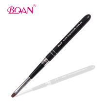 BQAN 10pcs/lot 4# Metal Handle Nail Art Gel Brush French Nail Brushes Oval Hair Nail Painting Pen Tool Manicure Art 2024 - buy cheap