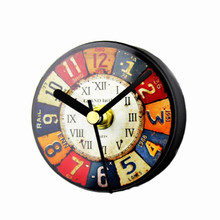 Creative Fridger Retro Alarm Clock Nostalgic European-style Iron Painting Old Refrigerator Stickers Magnetic Bell-style 2024 - buy cheap