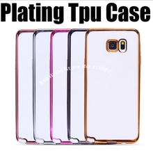 Tampa traseira fina macia de tpu, 100 pçs, para samsung galaxy s7/s7 edge s6 edge, capa transparente de silicone 2024 - compre barato