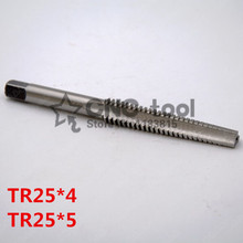 Tornillo con forma de escalera de acero de alta velocidad, máquina de grifo, rosca tipo T, 1 unidad, TR25 x 4, envío gratis 2024 - compra barato