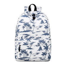 Waterproof Coconut Tree Printing Backpack Women School Students Back Pack Female 14-15.6 Inch Laptop Cute Book Bag For Girls 2024 - buy cheap