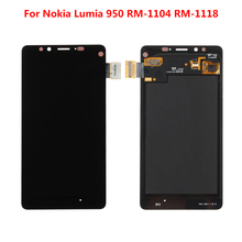 Для Nokia Lumia 950 RM-1104 LCD дисплей + цифровой преобразователь сенсорного экрана в сборе + запасные части рамы 2024 - купить недорого