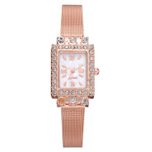 Drop Shipping Fashion Women Rose Gold Mesh Quartz Wrist Watch Casual Luxury Women's Simple Style Watch Clock Relogio Feminino 2024 - buy cheap
