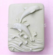 Lovely dolphins 0957 Craft Art Silicone Soap mold Craft Molds DIY Mould 2024 - buy cheap