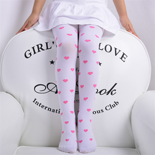 Heart Girls Tights 5-14 Yrs Velvet Sweet Candy Color Pantyhose for Children Kids Clothing White Dancing Stockings Summer 2024 - buy cheap