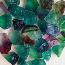 Pedra de cristal natural puro 50g, florite roxo & verde, bonito cor, florite 7 chakra 2024 - compre barato