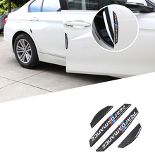 4 x Carbon Fiber Car door side Anti-collision Strips Stickers for BMW E90 E60 E70 E71 F20 F22 F30 F32 F34 F10 F15 F16 F25 F26 Z4 2024 - buy cheap