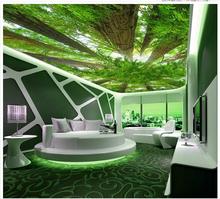Custom 3d photo wall paper Forest sky ceiling 3d wallpaper living room Home Decoration ceiling Wall Decoration 2024 - buy cheap