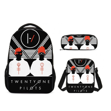 3Pcs/set Twenty One Pilots Children School Backpack Fashion School Bag Set For Teenager Boys Rucksack Moclila Print Shoulder Bag 2024 - buy cheap