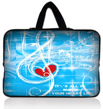 Music Heart 12" 11.6" 12" Neoprene Laptop Carrying Bag Sleeve Case Cover Holder+Hide Handle For Apple HP 2024 - buy cheap