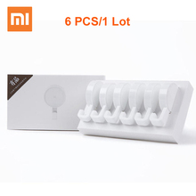 6pcs/lot Xiaomi HL Wall Adhesive Life Hook/ Wall Mounted Mop Hook Bedroom Kitchen Wall Holder 3kg max load up Imported 3M Glue 2024 - buy cheap