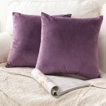 Фуксия бархатная наволочка декоративные подушки для дивана светло-фиолетовая наволочка для подушки без наполнения 2024 - купить недорого