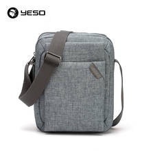 YESO Men Business Casual Messenger Bag 2018 New Design Crossbody Bag Waterproof Oxford Shoulder Bags Grey 2024 - buy cheap