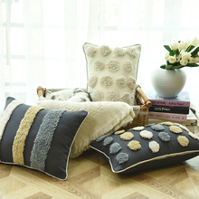Home Decor Handmade Embroidery Circle Pillow Cover  Luxury India Cushion Cover Decorative Lumber PillowCase Pillow Sham 30x50cm 2024 - buy cheap