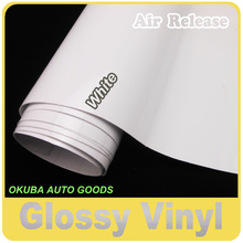 Gloss White Vinyl Glossy Film Car Wrapping Glossy Wrap Sticker Full Body Car Sticker 1.52*30m/roll 2024 - buy cheap
