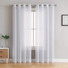 Solid White Tulle Curtains for Living Room the Bedroom On the Window Modern Tulle Sheer Voile Kitchen Curtain 2024 - buy cheap